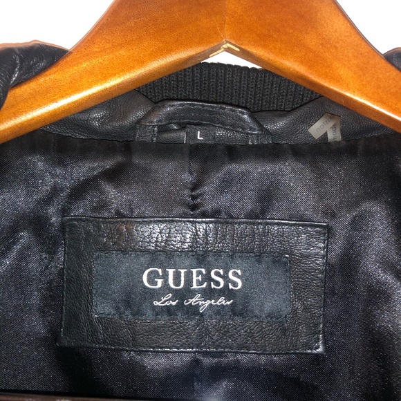 ‼️SOLD‼️ Guess Leather Jacket - Picture 2 of 5